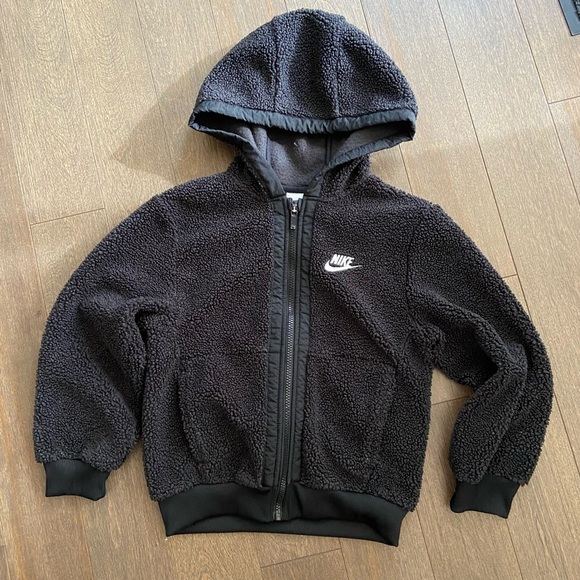Nike youth fleece zip up winterized sweater size small - Picture 3 of 4